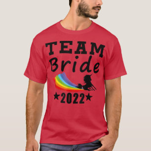 Camiseta Novia en equipo 2022 Unicorn Gay LGBT Gracioso