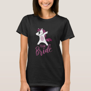 Camiseta Novia en equipo Hen Fiesta Unicorn Dabbing Stag Ni