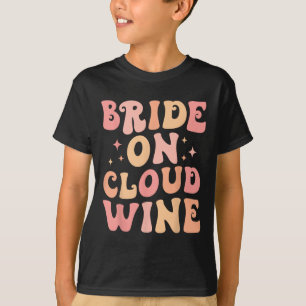 Camiseta Novia En Nube De Vino Tripulación De Despedida De