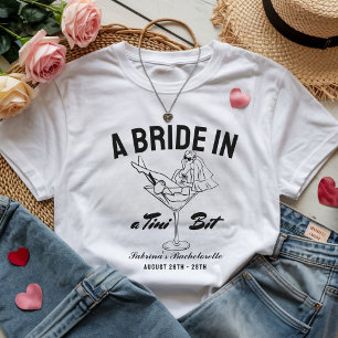 Camiseta Novia en un martini de espresso para despedida de