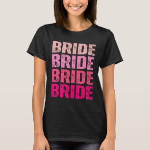Camiseta Novia Equipo de Hago Crew Casándose Rosa Despedida