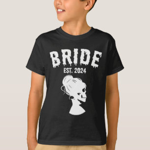 Camiseta Novia Esposo Esqueleto Parejas Bodas Salón de Casa