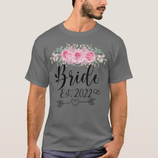 Camiseta Novia Est 2022 Boda Fiesta Flor Floral
