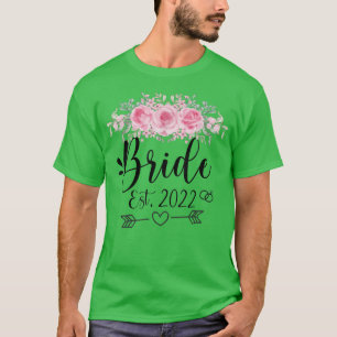 Camiseta Novia Est 2022 Boda Fiesta Flor Floral 72