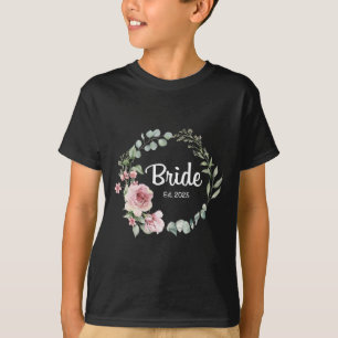 Camiseta Novia Est. 2025 Regalos de Boda a Juego para Mujer