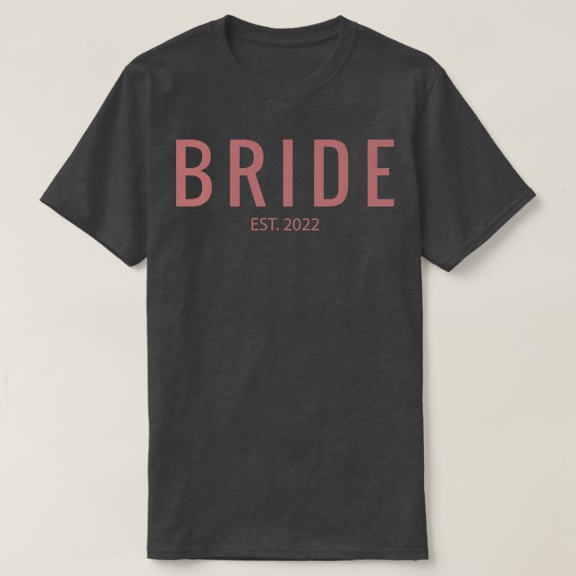 Camiseta Novia Est Boda mujer (Diseño del anverso)