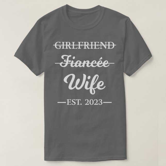 Camiseta Novia Fiancee Esposa Casada 2023 Compromiso Co (Diseño del anverso)