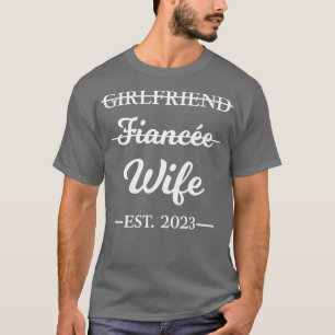 Camiseta Novia Fiancee Esposa Casada 2023 Compromiso Co
