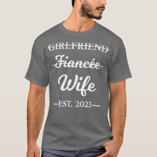 Camiseta Novia Fiancee Esposa Casada 2023 Compromiso Co