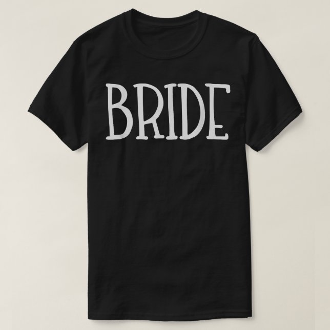 Camiseta Novia Fiesta de Boda Groom Mujer Impresa Novia (Diseño del anverso)