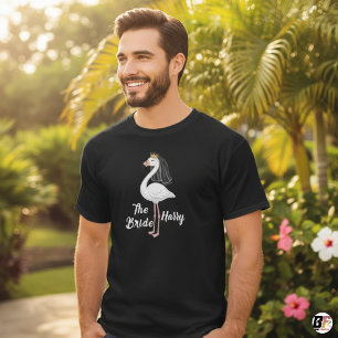 Camiseta Novia Flamenco Elegante con Velo y Corona - Desped