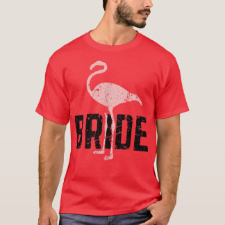 Camiseta Novia Flamingo Retro Cute Bridesmaid Bachelorette