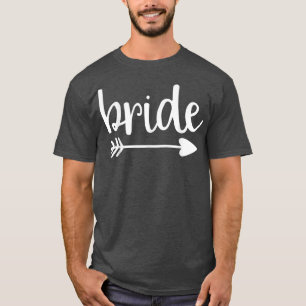 Camiseta Novia Flecha Divertida Fiesta de Boda y Fiesta de