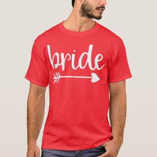 Camiseta Novia Flecha Divertida Fiesta de Boda y Fiesta de