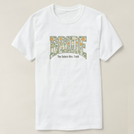 Camiseta Novia Floral Retro Fiesta de Despedida de Soltera