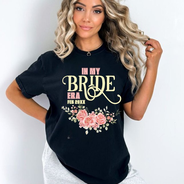 Camiseta Novia floral será ducha de novia (Subido por el creador)