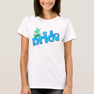 Camiseta Novia Flower Bouquet Cute Wedding Party