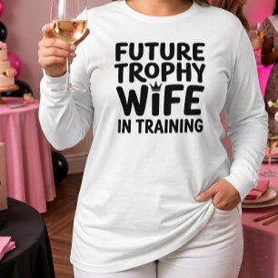 Camiseta Novia Futuro Trofeo Esposa Boda Despedida de Solte