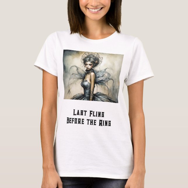 Camiseta Novia gótica (Anverso)