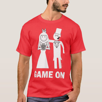 Camiseta Novia Groom Game On Marriot Funny