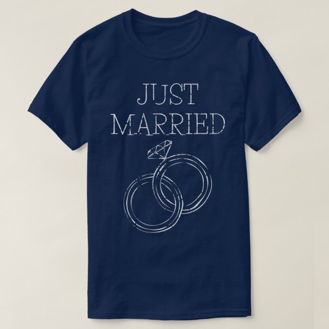 Camiseta Novia groom recién casada Mamáes de parejas casada (Diseño del anverso)