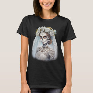 Camiseta Novia horrorizada viviendo muerta