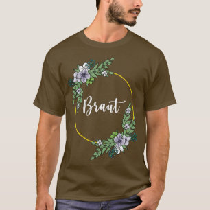 Camiseta Novia I flor wreath boda boho estilo eucalyptu