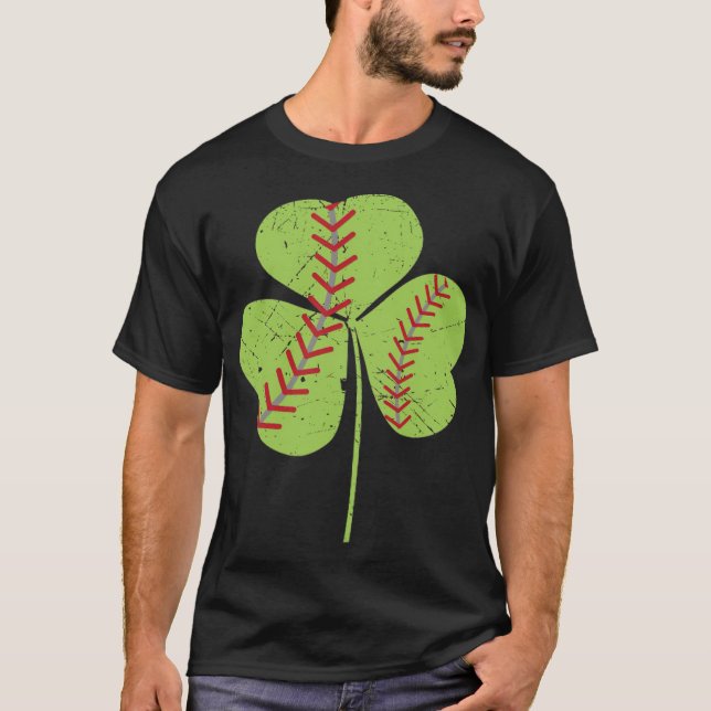 Camiseta Novia irlandesa de béisbol Shamrock sandlot (Anverso)