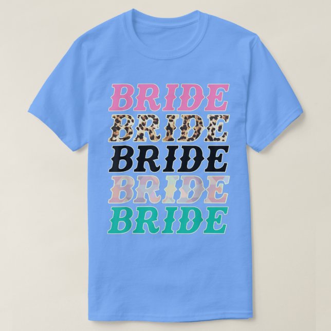 Camiseta Novia Leopardo Rodeo Vaqueras Despedida de Soltera (Diseño del anverso)