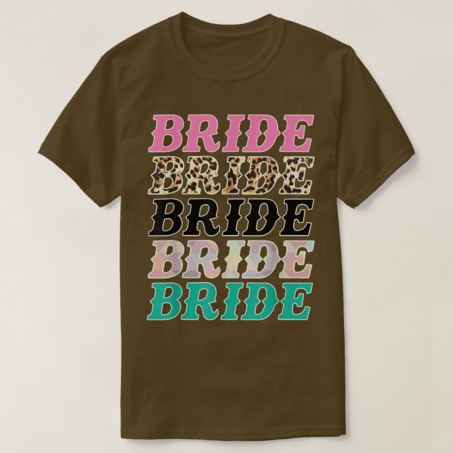 Camiseta Novia Leopardo Rodeo Vaqueras Despedida de Soltera (Diseño del anverso)