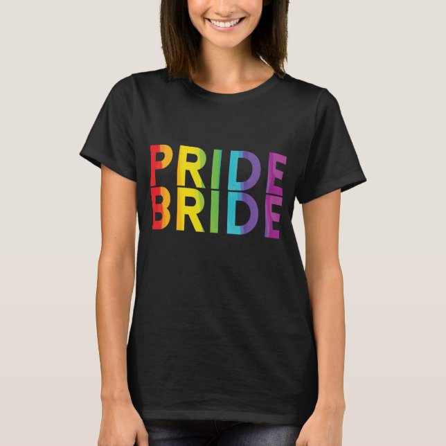 Camiseta Novia Lésbica LGBTQ Camisas Fiesta de Bachelorette (Anverso)