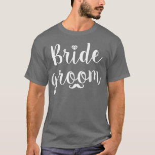 Camiseta Novia linda novio divertida fiesta de boda y despe