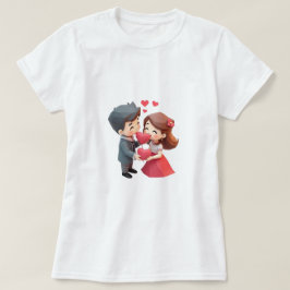 Camiseta novia lindo amor superhéroe