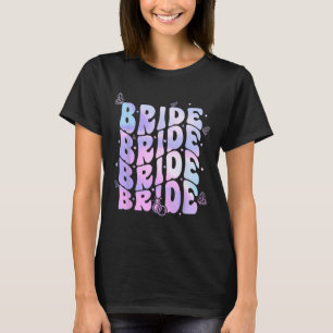 Camiseta Novia Lo Hago Tripulación Retro Groovy Despedida d
