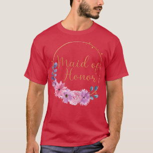 Camiseta Novia Mujer Esposa Para Ser Noche de Soltero Flor 