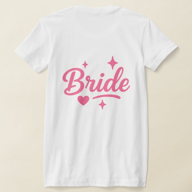 Camiseta Novia Neon Rosa  (Distribución Reverso )