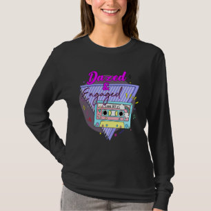 Camiseta Novia Novio Casete Retro 90s Comprometida Boda