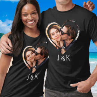 Camiseta Novia Noyfriend Collage de fotos Cita Pareja