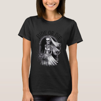 Camiseta Novia o Muere Despedida de Soltera Gótica Fiesta E