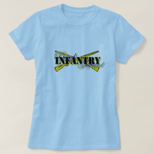 Camiseta Novia orgullosa de la infantería (Diseño del anverso)