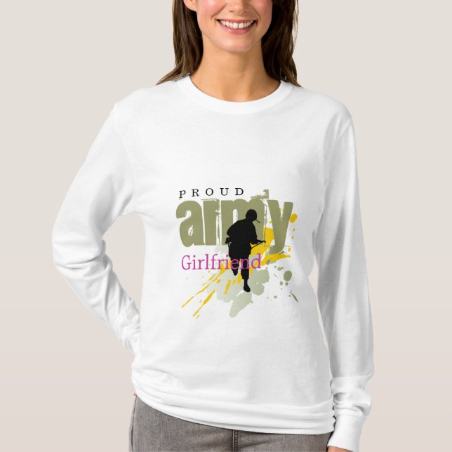 Camiseta Novia orgullosa del ejército (Anverso)