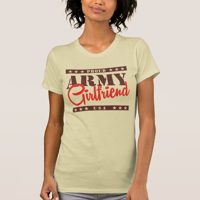 Camiseta Novia orgullosa del ejército (Anverso)