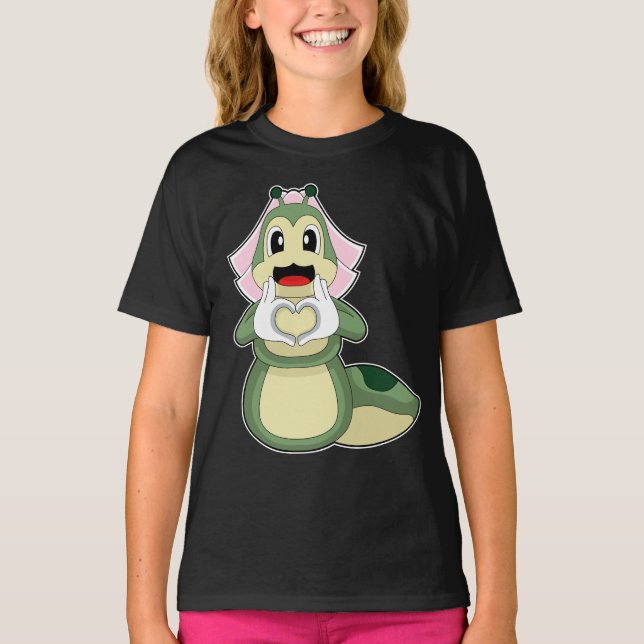 Camiseta Novia Oruga Corazón Boda (Anverso)