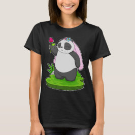 Camiseta Novia Panda Rosa Boda