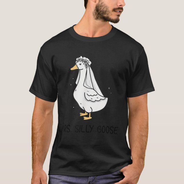 Camiseta Novia Para Ser Boda Novia Silly Goose (Anverso)
