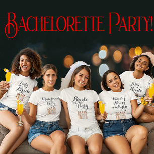 Camiseta Novia personalizable de la Fiesta Bachelorette Hen