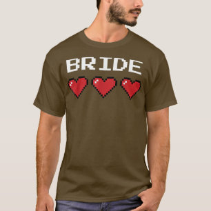 Camiseta Novia Piel Corazón Juego Terminado Dos Lados