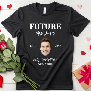 Camiseta Novia prometida cara del novio Bach club social