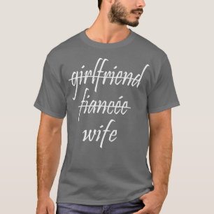 Camiseta Novia Prometida Esposa Divertida Fiesta de Comprom