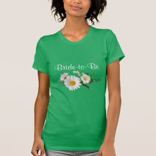 Camiseta Novia próxima a casarse, margaritas blancas de bod